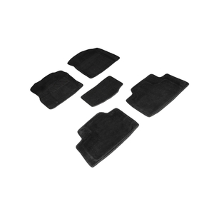 Ворсовые 3D коврики Seintex для Jeep Grand Cherokee IV 2010-2013 (черные, 96380)