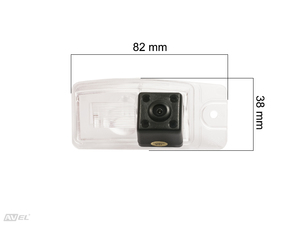 CMOS ИК штатная камера заднего вида AVS315CPR (#166) для NISSAN QASHQAI II (2014-…) / X-TRAIL III