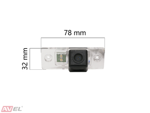 CMOS штатная камера заднего вида AVS110CPR (#105) для автомобилей PORSCHE/ VOLKSWAGEN, фото 3