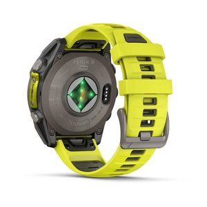 Часы Garmin Fenix 8 47mm Saph Titanium Amp Yellow-Graphite Sln (010-02906-21G), фото 12