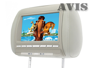 Подголовник со встроенным DVD плеером и LCD монитором 8" AVEL AVS0811T (серый) , фото 1