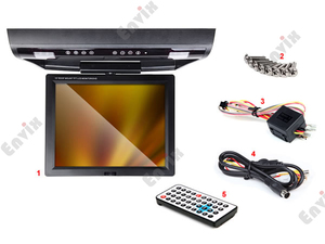 Автомобильный потолочный монитор 15" со встроенным DVD и TV ENVIX D3103T, фото 9