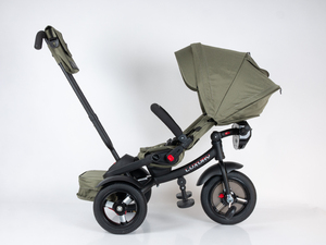 Велосипед коляска трехколесный с ручкой Tech Team Luxury хаки khaki 2025, фото 10