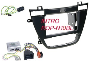Переходная рамка Intro ROP-N10BL для Opel Insignia 2008+ 2DIN Black (крепеж), фото 1