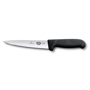 Кухонный нож мясника Victorinox Fibrox Sticking Knife, лезвие 18 см, черный, фото 1