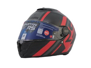 Шлем SHARK SPARTAN RS CARBON SHAWN MAT Black/Anthracite/Red L, фото 3
