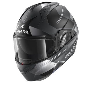 Шлем SHARK EVO GT TEKLINE MAT Antracite/Chrome/Silver L, фото 1