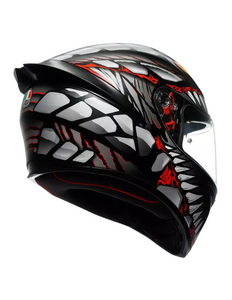 Шлем AGV K1 S E2206 Lyzard Matt Black/Grey/Red XL, фото 6