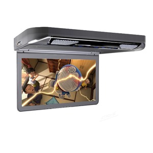 Автомобильный потолочный монитор 13.3" со встроенным Full HD медиаплеером ERGO ER13S-DVD (темно-серый), фото 1