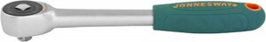 JONNESWAY R6602 Рукоятка трещоточная ротационная со сквозным приводом 1/4"DR, 60 зубцов, 180 мм, фото 1