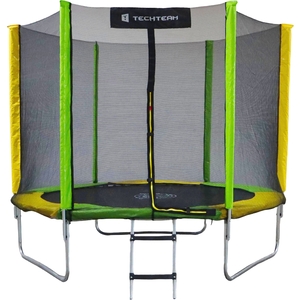Батут каркасный Tech Team HOPSCOTCH 8FT желтый-зеленый / yellow-green, фото 2