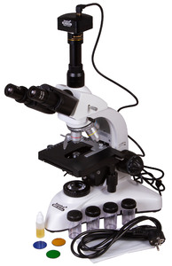 Микроскоп цифровой Levenhuk MED D20T, тринокулярный, фото 2