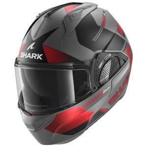 Шлем SHARK EVO GT TEKLINE MAT Antracite/Chrome/Red XL