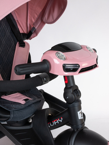 Велосипед коляска трехколесный с ручкой Tech Team Luxury розовый pink 2025, фото 13