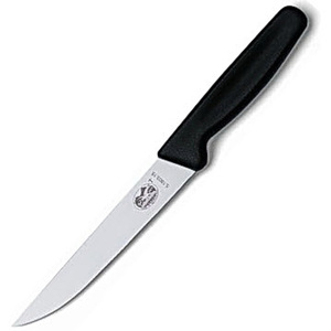 Кухонный нож Victorinox Standard Carving Knife разделочный, лезвие 12 см узкое, черный, фото 2