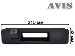 CCD штатная камера заднего вида AVEL AVS321CPR для MERCEDES ML W166 (2011-...) (#130), интегрированная с ручкой багажника, фото 2