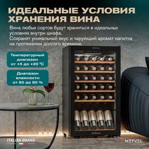Винный шкаф Meyvel MV33-KBF1, фото 5