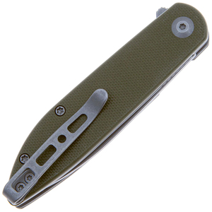 Складной нож SENCUT Bocll II D2 Steel Gray Stonewashed Handle G10 OD Green, фото 4
