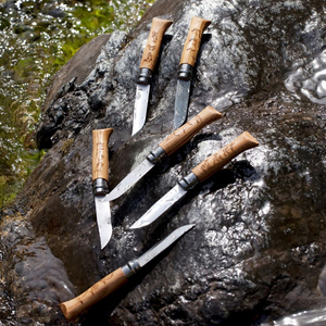 Нож Opinel №8 Animalia, нержавеющая сталь, рукоять дуб, гравировка лось, фото 3