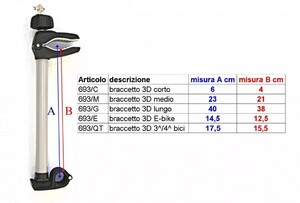 Адаптер 3D для фиксации 3-го велосипеда для Padova (графит), фото 2