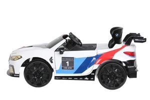 Детский электромобиль ROLLPLAY BMW M8 GTE RACING 12V White c пультом управления, фото 4