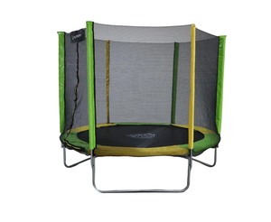 Батут каркасный Tech Team HOPSCOTCH 8FT желтый-зеленый / yellow-green, фото 7