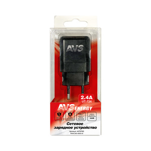 Сетевое зарядное устройство AVS UT-724 (2USB 2.4A)