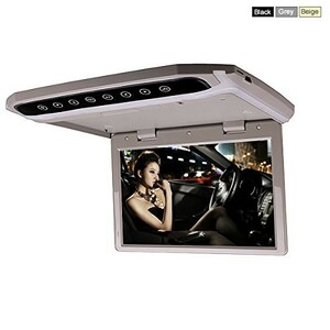 Автомобильный потолочный монитор 17,3" со встроенным Full HD медиаплеером ERGO ER174FH (HDMI/AC3) серый, фото 1