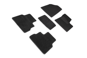 Ворсовые LUX коврики в салон Seintex для Haval Dargo 2022-н.в. (черные, 96474), фото 2