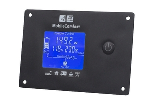 Инвертор MobileComfort S2012-BC, 2000Вт, 12В, чистый синус, 30А, розетка 230V, встроенное зарядное устройство 30А,  USB выход, в комплекте настенная панель управления и аккумуляторные провода, фото 5