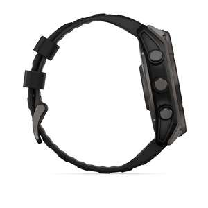 Часы Garmin Fenix 8 51mm Saph Carbon Grey DLC titanium Black-Pebble Grey Sln (010-02907-70G), фото 5