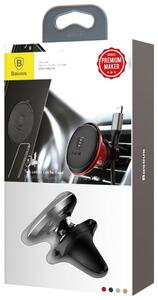Магнитный держатель на воздуховод Baseus Magn.Air Vent Car Holder with clip (SUGX-A01) black, фото 6