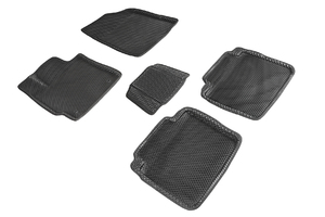 Коврики EVA 3D ромб Seintex для Toyota Camry VI 2006-2012 (черные, 95204), фото 1