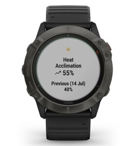 Умные часы Garmin Fenix 6X Pro Solar титановый серый DLC с черным ремешком, фото 8
