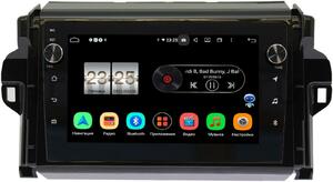 Штатная магнитола Toyota Fortuner II 2015-2020 LeTrun BPX409-9106 на Android 10 (4/32, DSP, IPS, с голосовым ассистентом, с крутилками)