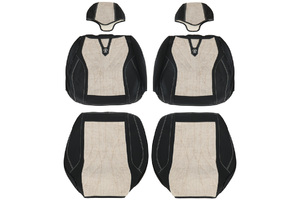 Накидка Seintex кожа вставка ткань (Париж) вставка белая, фото 2