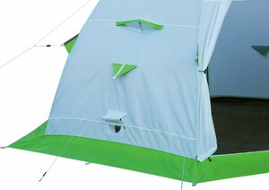 Зимняя палатка Лотос 5С (пол ПУ4000) укомплектована каркасом Л5-С12 (стеклокомпозитная арматура 12 мм), системой крепления пола и съемным влагозащитным полом ПУ4000, фото 4