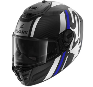 Шлем SHARK SPARTAN RS CARBON SHAWN MAT Black/Blue/Silver M, фото 1