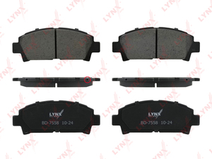 Колодки тормозные передние LYNXauto BD-7558. Для TOYOTA Тойота Avensis(Авенсис)(T22) 1.8-2.0 97-00/Caldina(T21) 2.0 97-01/Carina E(T19)2.0 94-97, фото 2