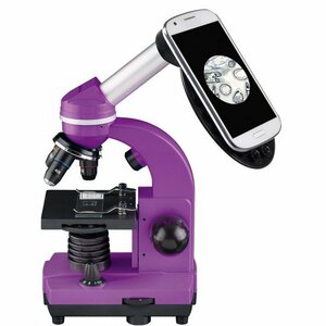 Микроскоп Bresser Junior Biolux SEL 40–1600x, фиолетовый, фото 3
