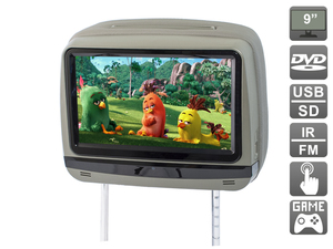 Подголовник с сенсорным монитором 9" и встроенным DVD плеером AVEL Electronics AVS0945T (серый), фото 1