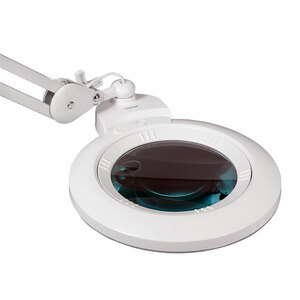 Лупа-лампа на струбцине Veber LED Bi-color, со сменными линзами и подсветкой (8608D), фото 4