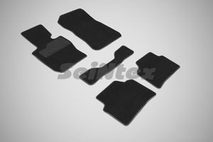 Ворсовые LUX коврики в салон Seintex для BMW 3 Ser E-90 4WD 2005-2013 (черные, 87531)