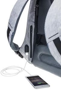 Рюкзак для ноутбука до 14 дюймов XD Design Bobby Compact, серый/бирюзовый, фото 8
