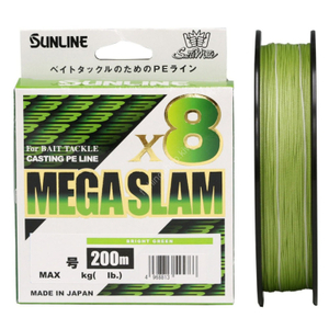 Шнур SUNLINE MEGA SLAM×8 200m (Green) #6/90lb, фото 1