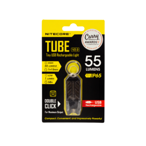 Фонарь NITECORE TUBE V2.0 2019 BLACK NICHIA 14580, фото 2
