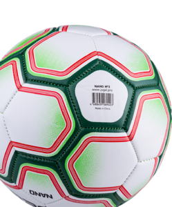 Мяч футбольный Jögel Nano №3, белый/зеленый, фото 5
