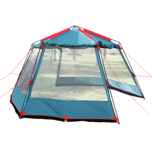 Палатка-шатер BTrace Highland  (Зеленый/Бежевый), фото 2