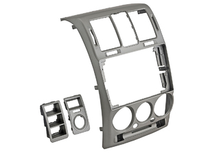 Рамка InCar для UMS HYUNDAI Getz 2002-2011, 9" (консоль) левый руль SILVER, фото 3