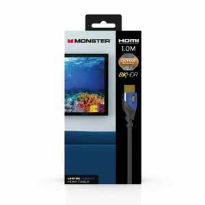 HDMI Кабель,Monster Cable Essentials,  8К, UHS, Cobalt, 1m, фото 4